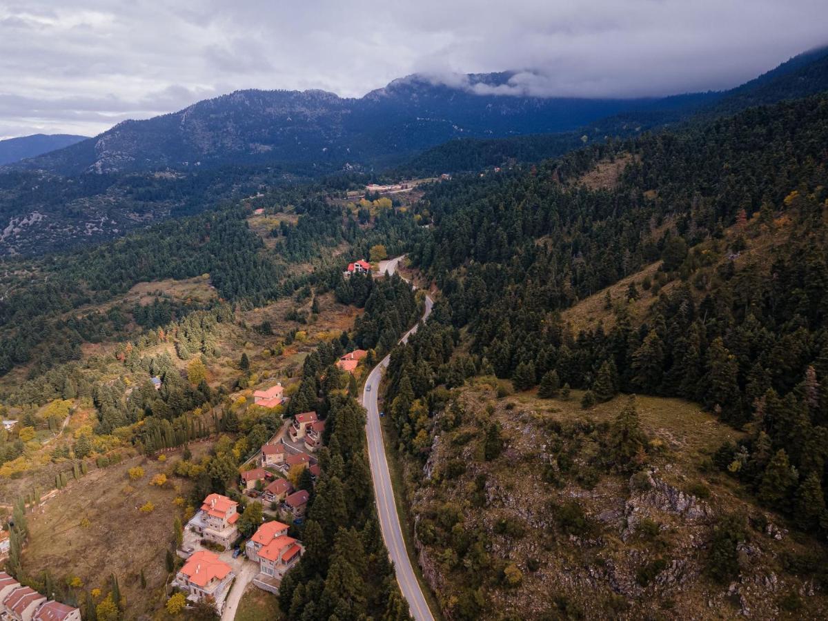 Parnassus Dreamwood Chalet Eptálofos Exteriér fotografie